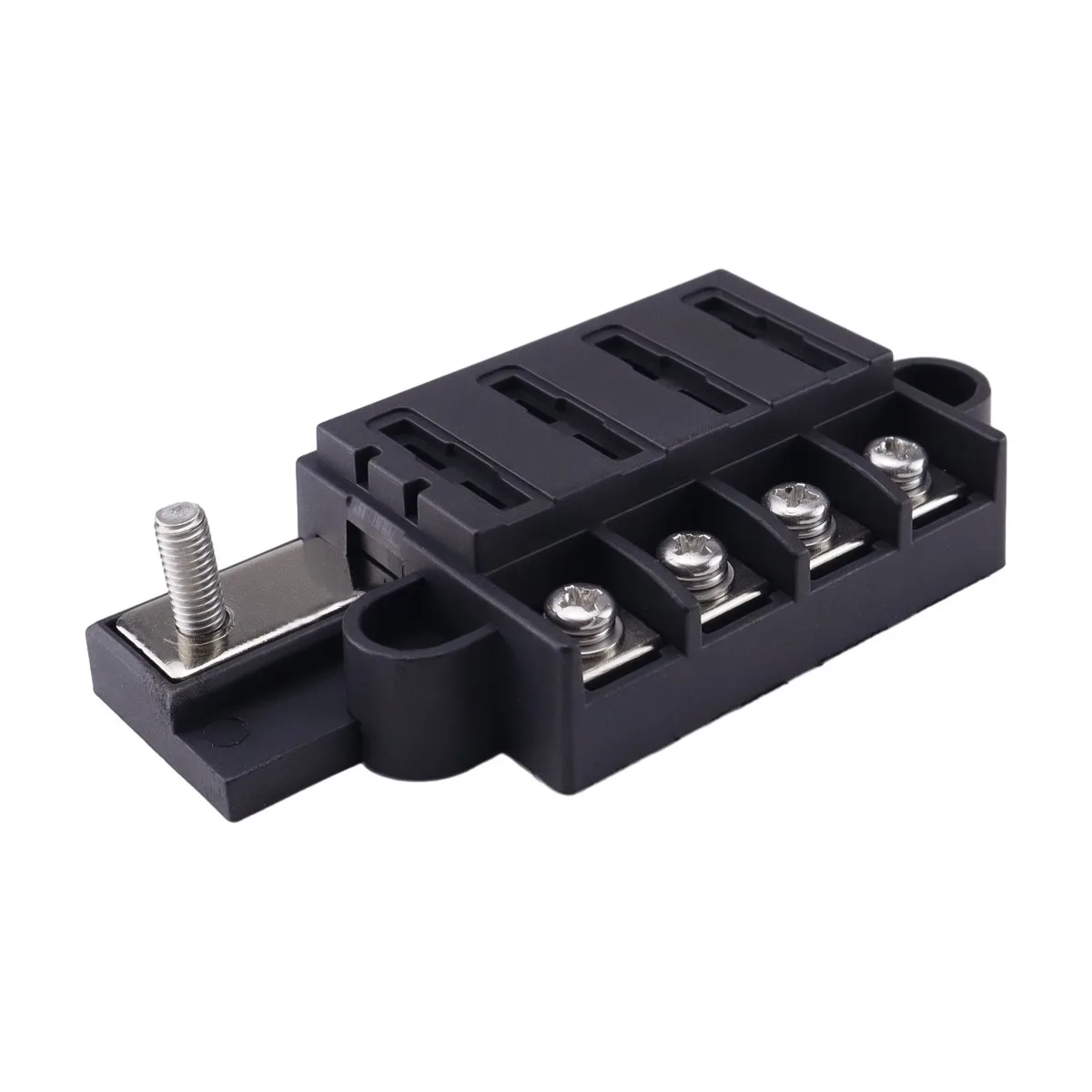 Car Boat Fuse Box Holder With 4 Way Blade Fuse Holder Block & Warning Indicator 12V~24V Power Distribution Panel Board