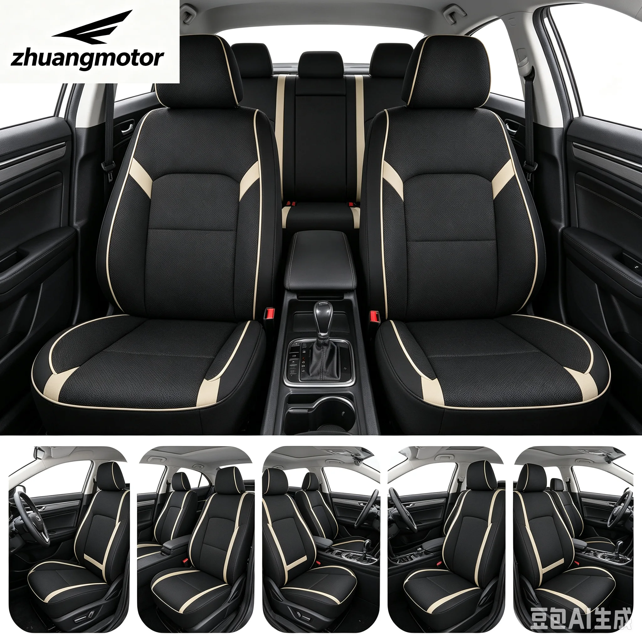 Universal 7 Colors 5 7 8 Seats CoverAuto Car Seat Covers Ployester Cushion Full Set Front Rear For Sedans Seat Cover AT MT