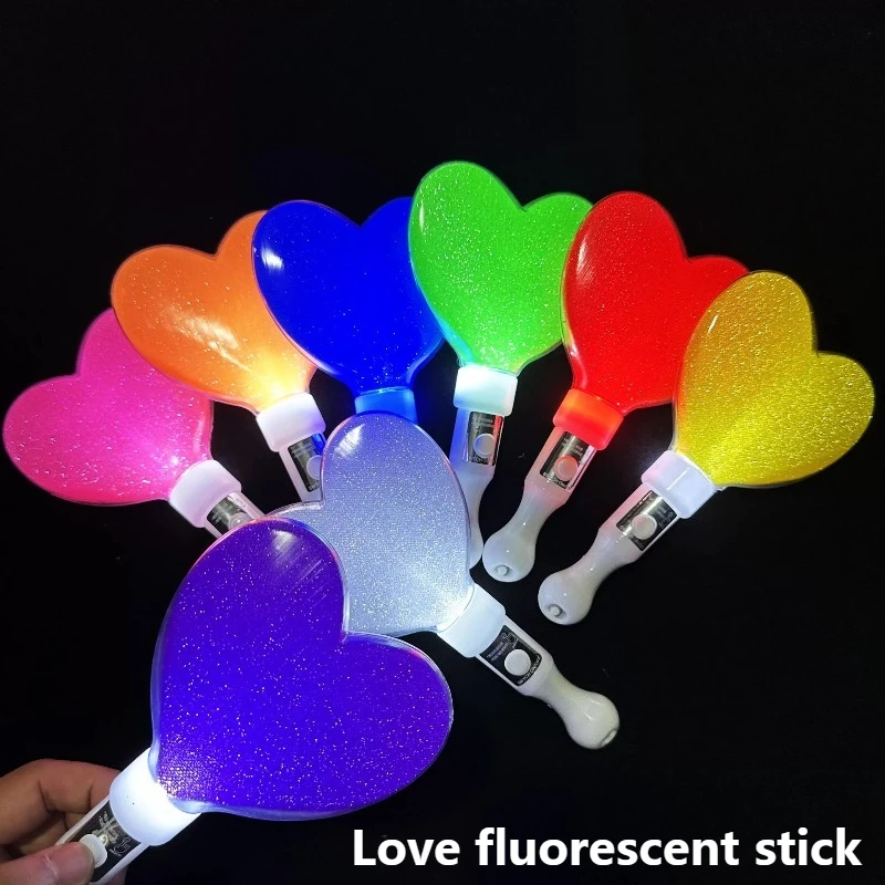 Heart Star Lightstick Kpop Glow Light Rods Concert Luminous Stick Idol Support Rods Flash Sticks Wedding Party Atmosphere Props