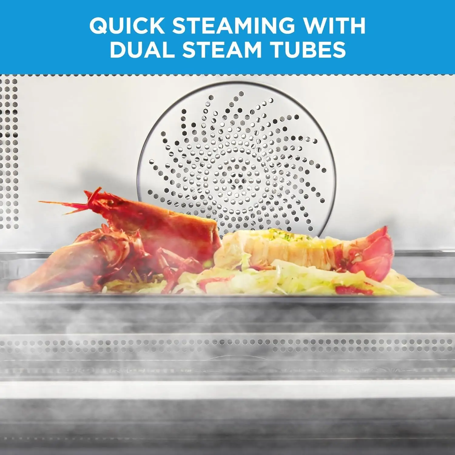 مقلاة هوائية متعددة الوظائف 4 في 1 من ميديا، فرن ميكروويف باخرة، 32 وظيفة أوتوماتيكية، طاقة قابلة للتعديل