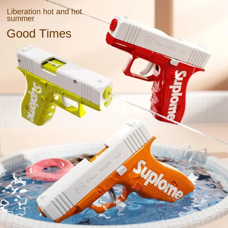 Children Outdoor Water Spray Gun toy Glock Desert Eagle Large Capacity High Pressure Manual Burst Guns kids summer toys gifts