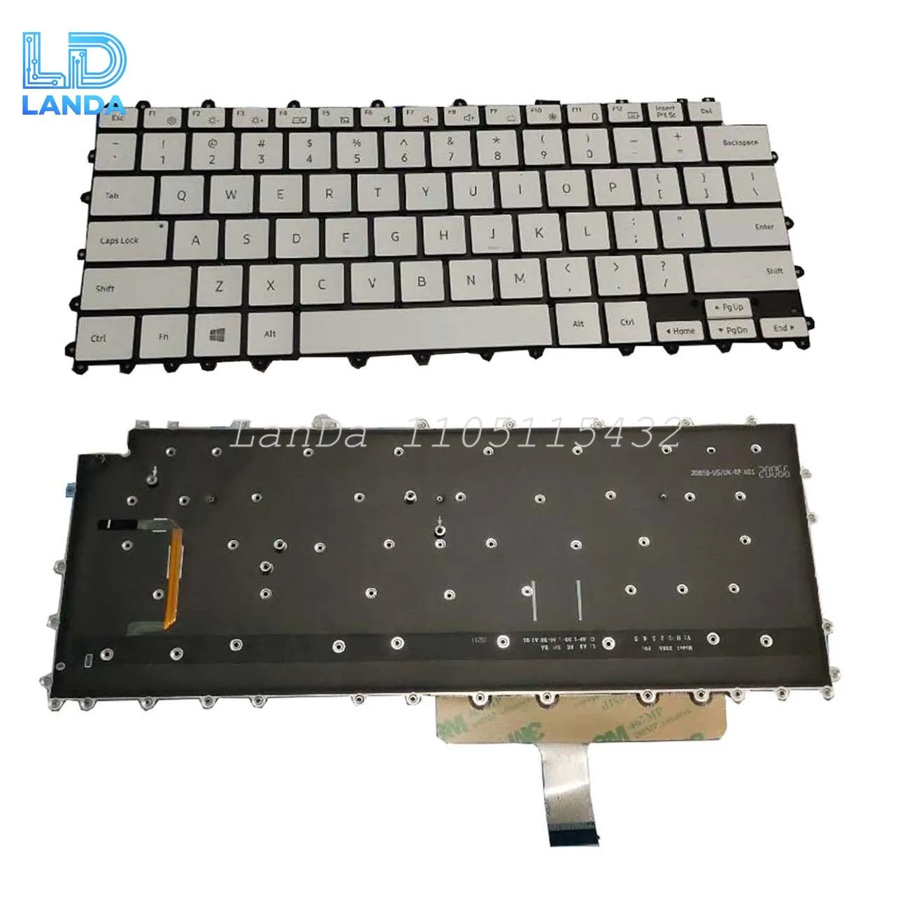

Keyboard For Samsung Galaxy Book flex2 NT930QDA NP930QDA Backlit US