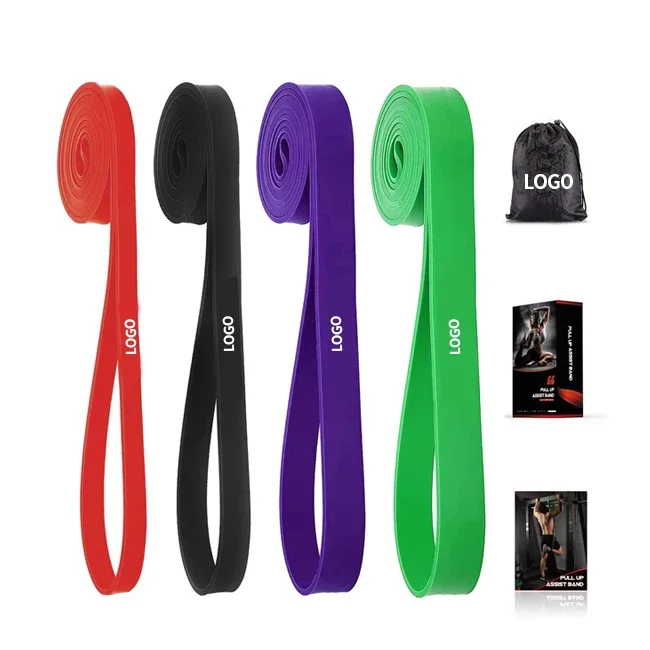 

#For Wholesale Workout TPE Elastic Fitness Pull Up Auxiliary with Resistance Ring Workout with Cover