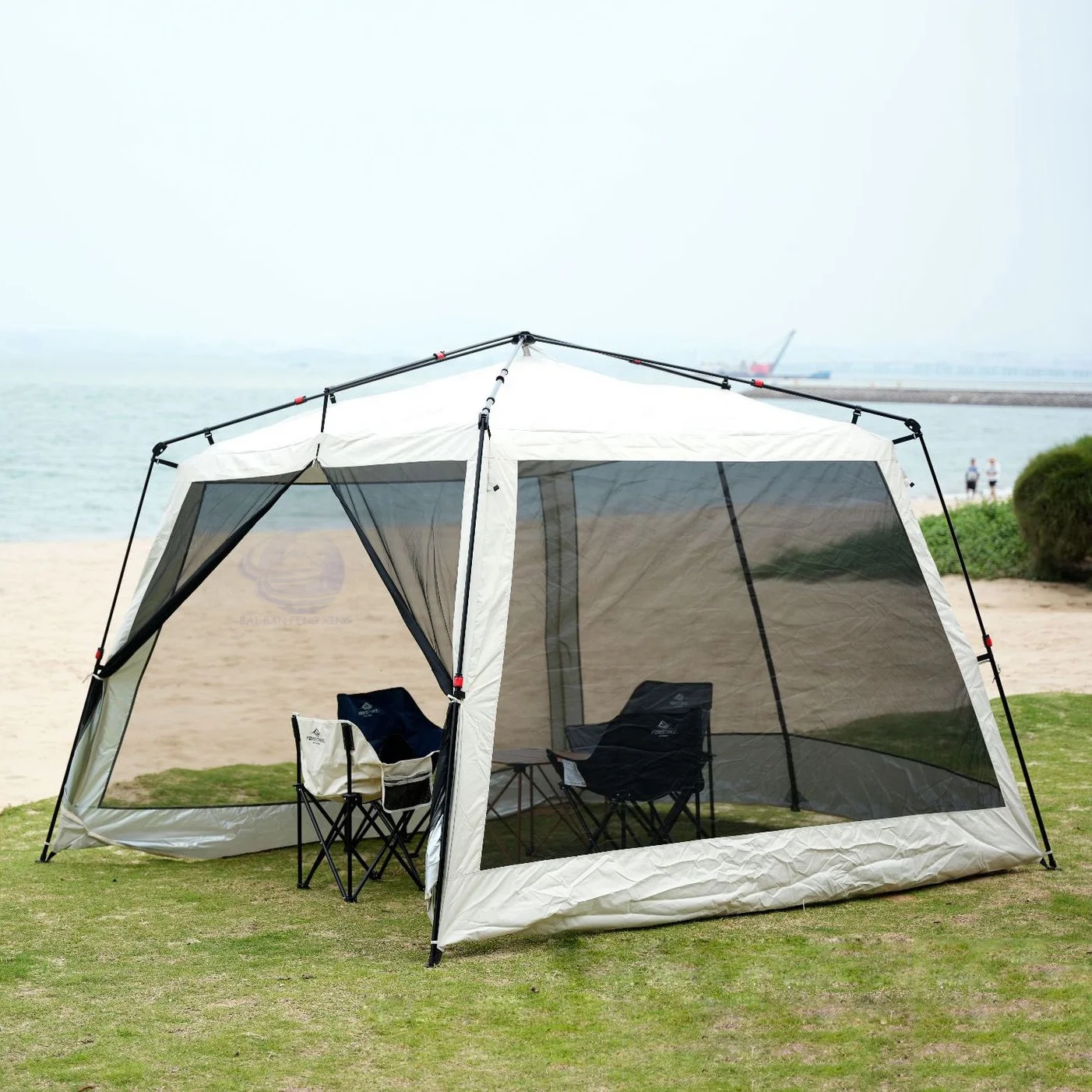 Portable Folding Tent Spring Outing Park Picnic Outdoor 4 Sides Mesh Perfect Ventilation Sun Shelters Automatic Camping Tent