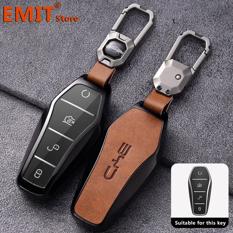 

Zinc Alloy Car Key Case for BYD Tang EV600 Han EV Yuan ATTO 3 Song PLUS Pro MAX DMI Qin Remote Full Cover Keychain Accessories