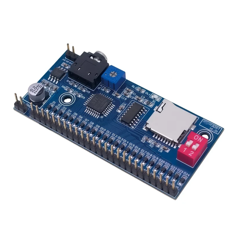 M3D5T voice playback module, MP3, triggers playback once for each time, single-chip microcontroller DIY control for prompt annou