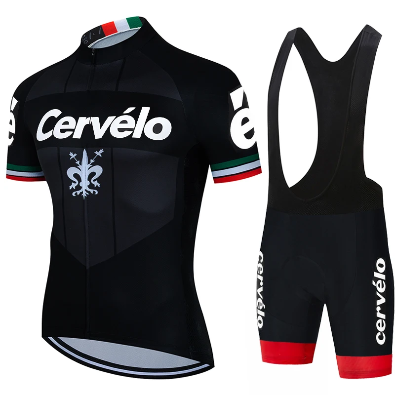 AliExpress CERVELO Cervélo Men Professional Road Bike Cycling Jersey Set Short Sleeve Bib Pants Suit Breathable Quick Dry Outdoor Sports Clothing