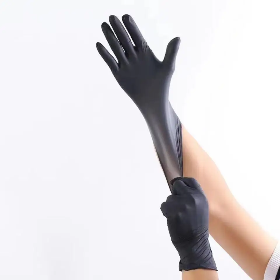 10/50/100 Pcs Black Nitrile Disposable Gloves Latex Free Waterproof for Kitchen Food Handling Cleaning Disposible Plastic Gloves