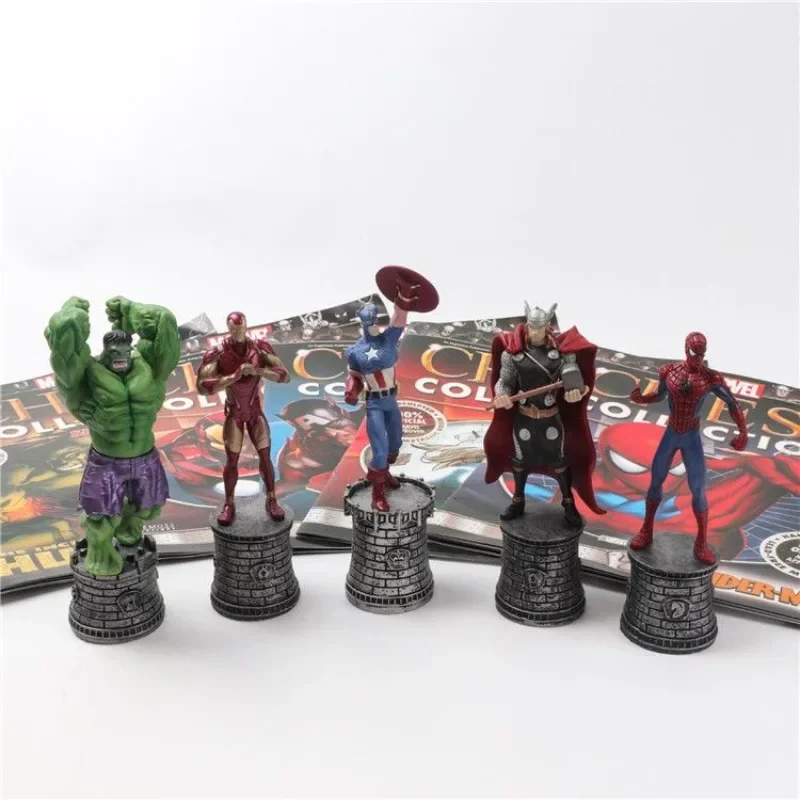 Marvel peripheral movies Avengers Thor Spider-Man Hulk Iron Man Captain America personalized figures desktop ornaments gifts