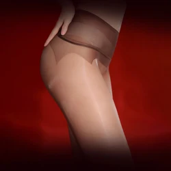 1D Aurora Series Oil Shiny Seamless Crotch Tights Women Sexy Ultra Thin Transparent High Waist Pantyhose With Foot Shape