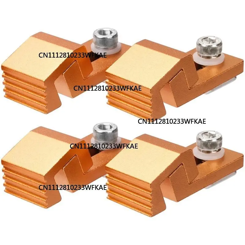 ABFI For Secure CNC Machining For 3018 CNC Machine, T-Track& Perforated Worktables- 4PCS Router Side Pressure Plate Clamps