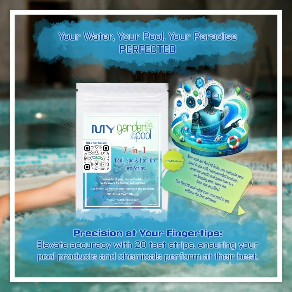 Drytec Calcium Hypochlorite Pool Shock 1lb 68% 12-Pack Pool Care Kit with Pool Skimmer Sock & 7-in-1 60ct Test Strips Powerful
