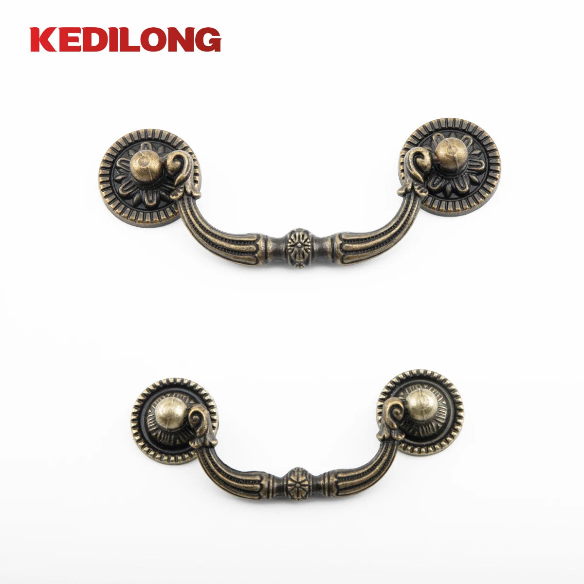 Kedlo Meubelen Hardware Amerikaanse Retro Bronzen Zink Legering Handvat Keukenkast Lade Nachtkastje Handgreep