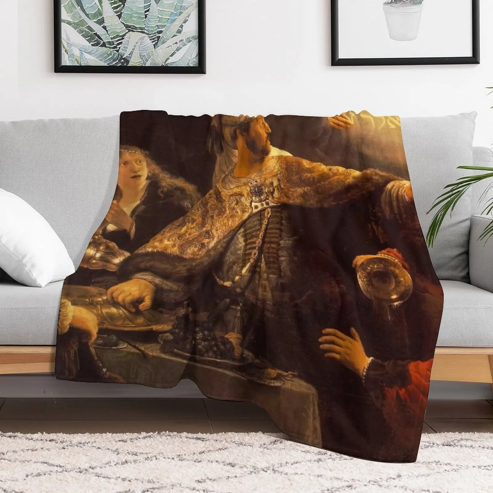 Rembrandt Harmenszoon van Rijn, rembrandt artwork, rembrandt van rijn portrait Throw Blanket Plush Plaid Soft Big Blankets