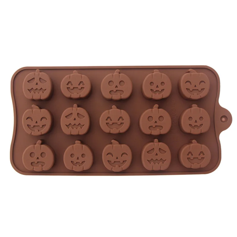 Halloween Silicone Mold Classic Ghost Chocolate Mould Food Grade DIY Pumpkin Candy Mould Cake Decoration Kitchen Dessert Tool