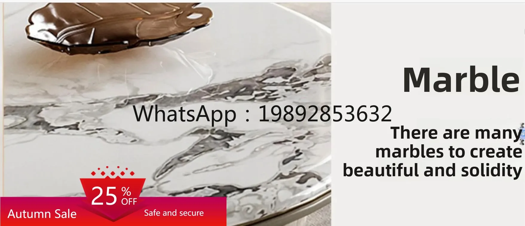 

light luxury coffee table TV cabinet living room post-modern simple high-end natural luxury stone marble round coffee table