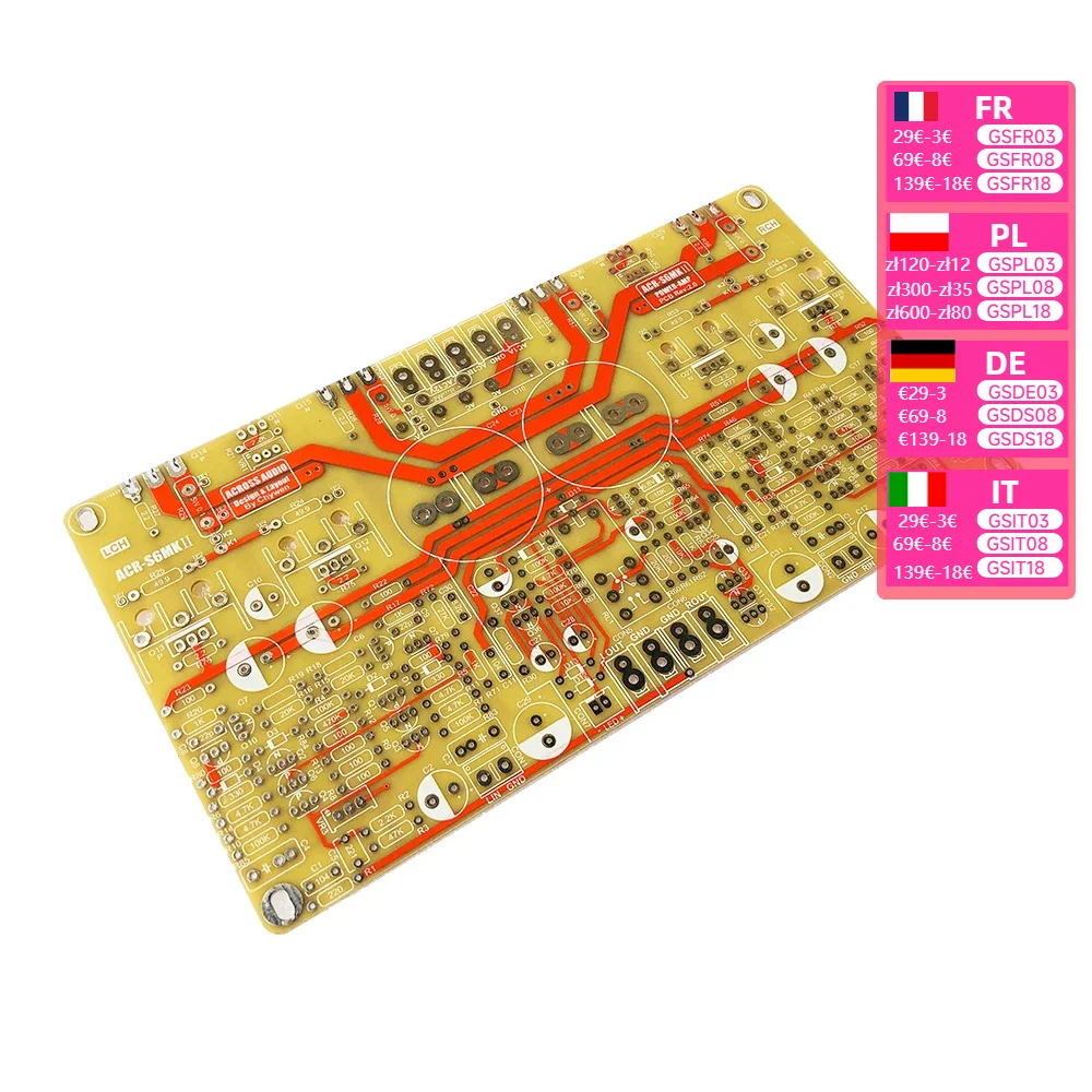 Nvarcher DIY kits YBA improved line power amplifier MKII PCB board output  50W-80W AC24V-36V