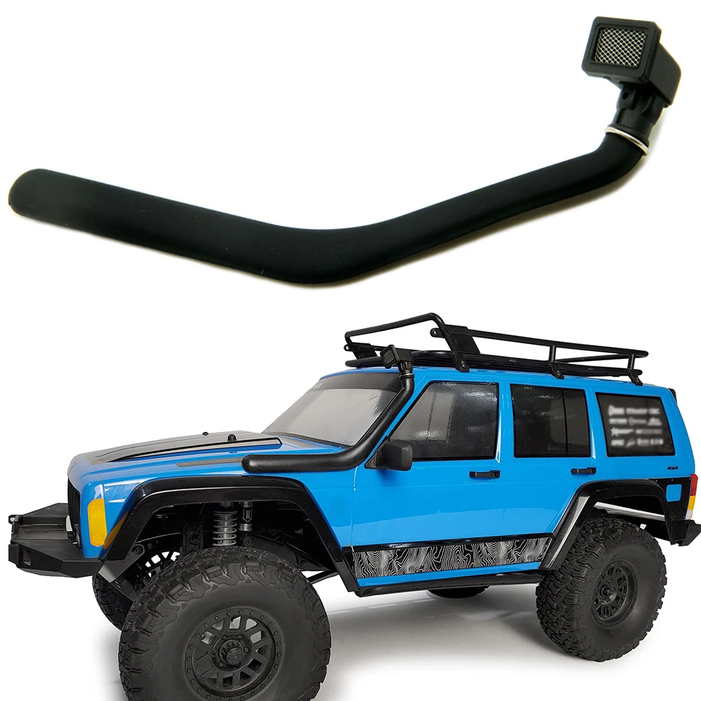 AXSPEED RC Crawler Gomma Nera Safari Snorkel per 1/10 Axial SCX10 JEEP Wrangler D90 D110 Corpo Shell Decorazione Parti