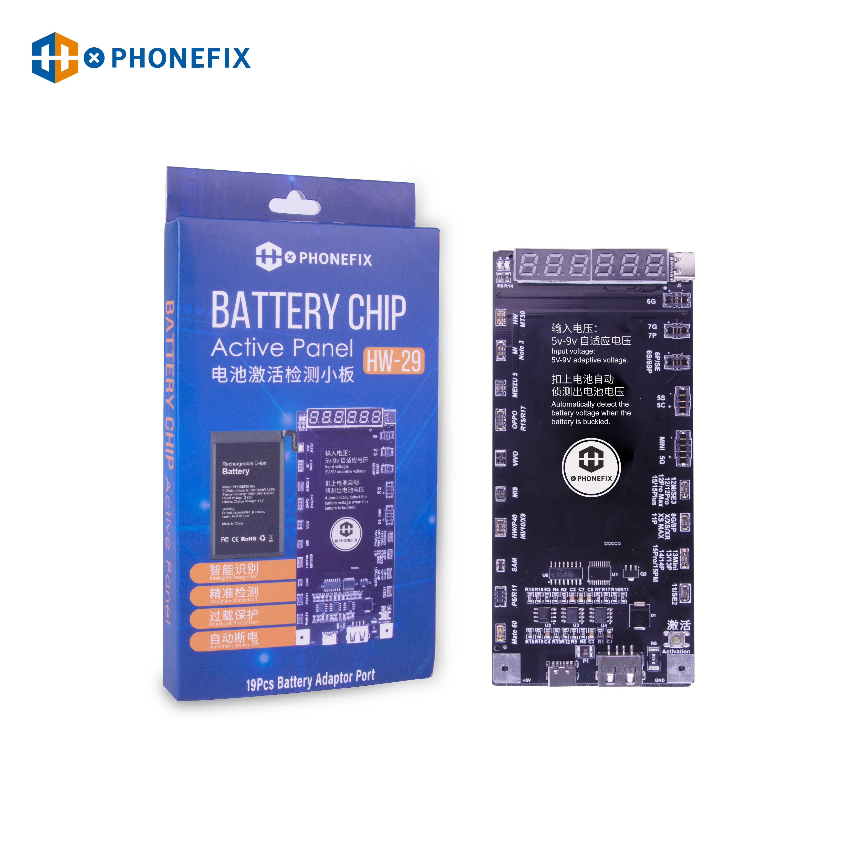 Mechaniker ba27 Batterie aktivierung Erkennungs karte Batterie Schnell ladung für iPhone 5g-13 14 15 Pro Max Android Ein-Klick-Aktivierung – Detail 17
