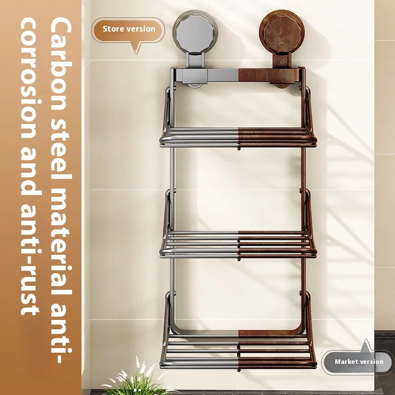 Stojak kuchenny do przygotowywania warzyw, wielowarstwowy, bez wiercenia, do serwowania, ścienny regał do przechowywania.