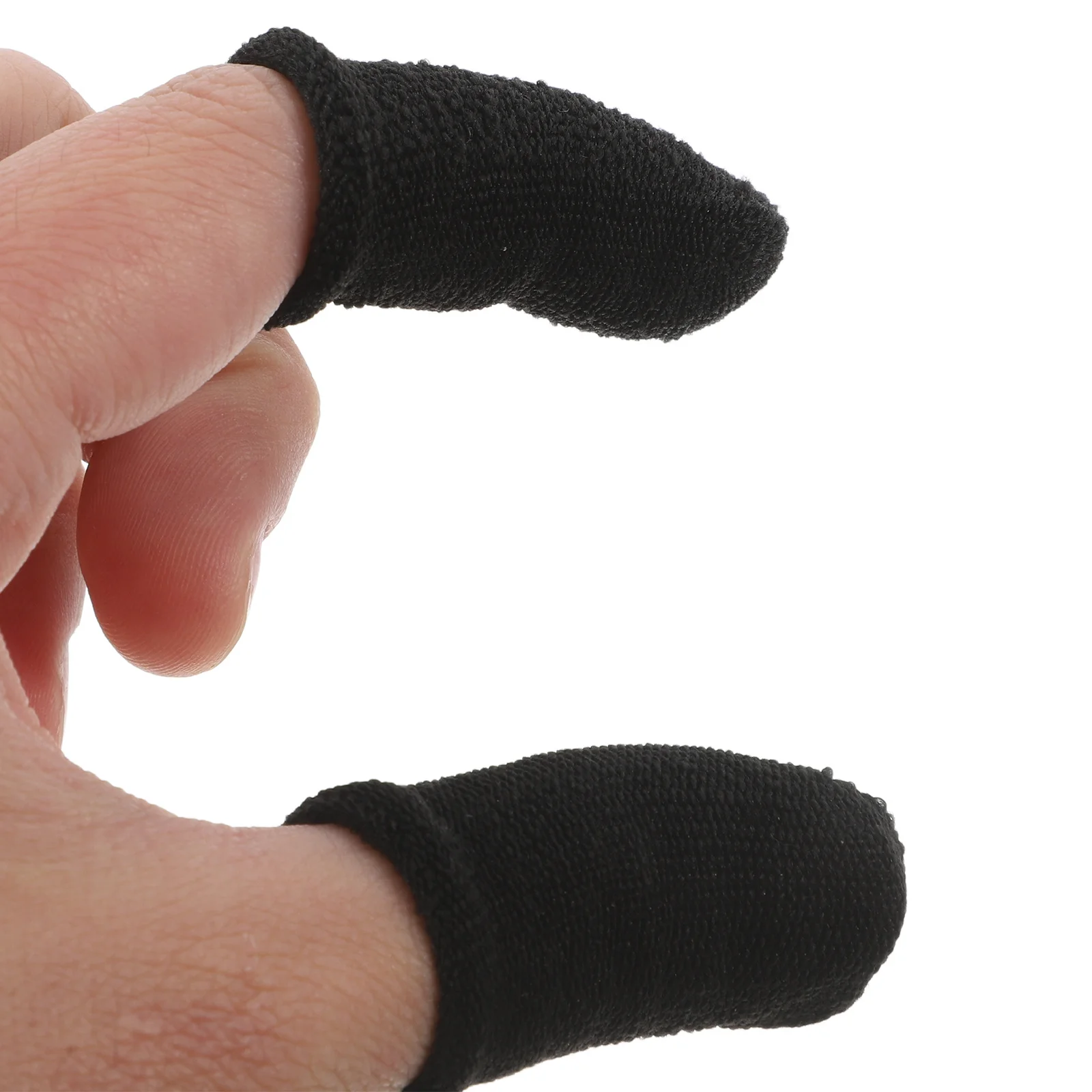 10 قطع من أكمام الأصابع المضادة للعرق قابلة للتنفس، قفازات ألعاب مريحة رفيعة للغاية، أغطية أصابع تعمل باللمس للهواتف المحمولة #5