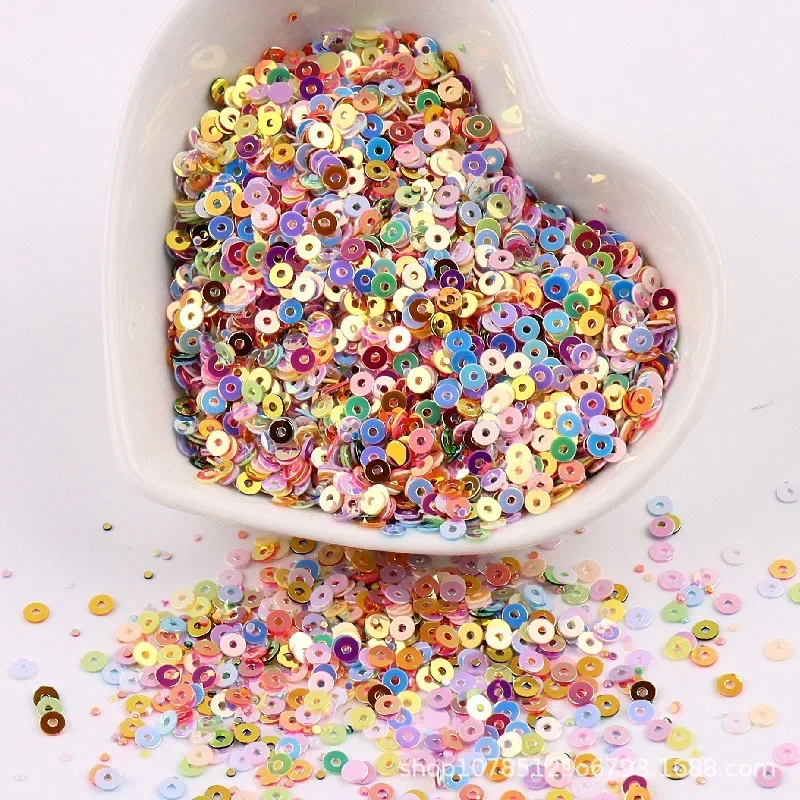 2mm, 3mm, 4mm, golden light, flat PVC, round, high-shining nail art, beaded crystal mud filler in stock.