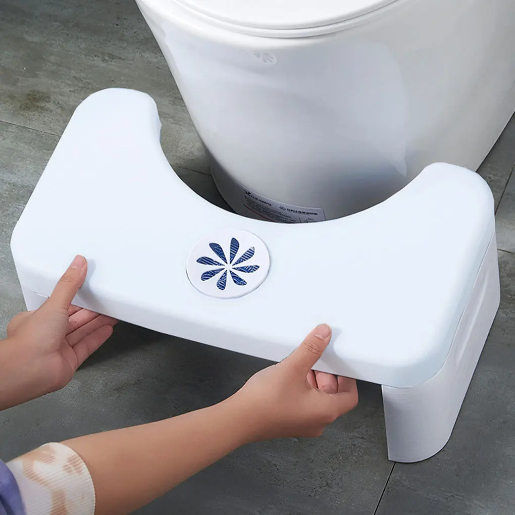 Folding Bathroom Stool Anti-slip Squatty Potty Removable Step Stool For Adult Constipation Children Older Toilet Step Foot Stool