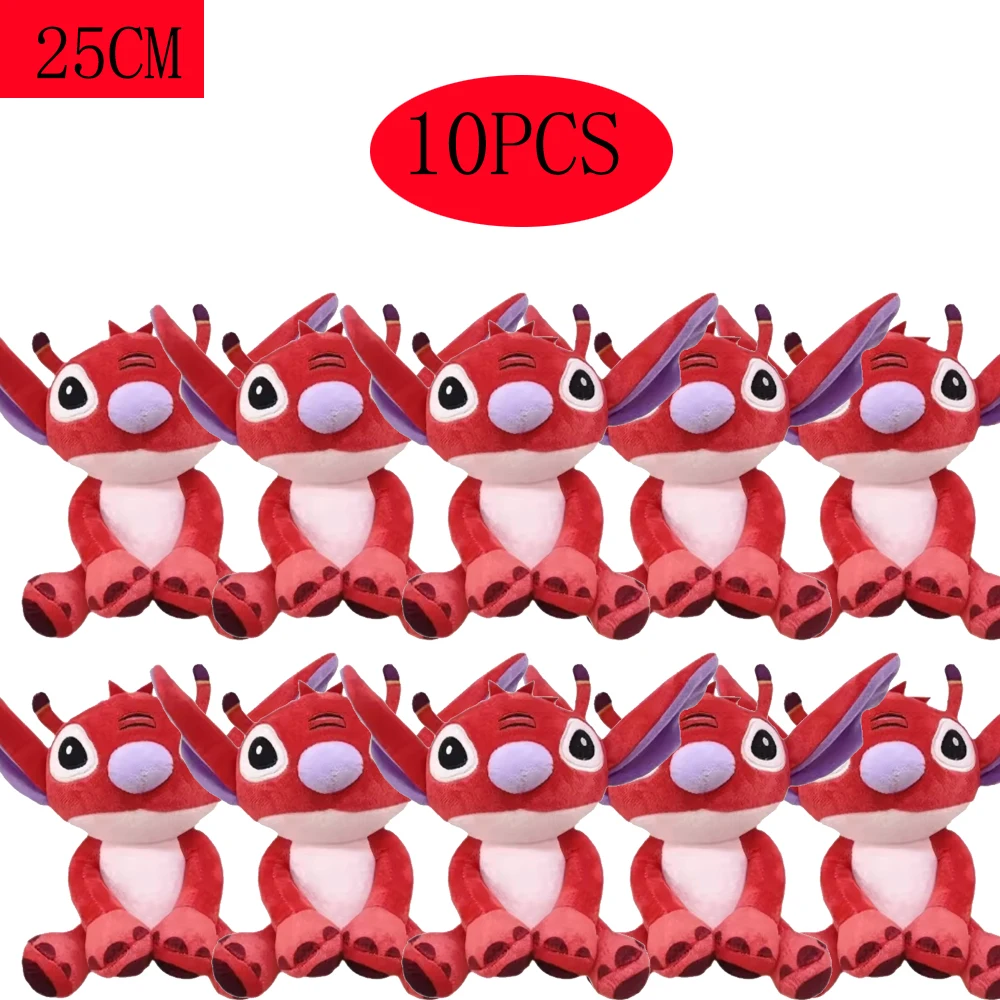 10 pçs brinquedo de pelúcia ponto original anime figuras lilo & ponto bonito brinquedos de pelúcia filme periféricos ornamentos macios presente aniversário