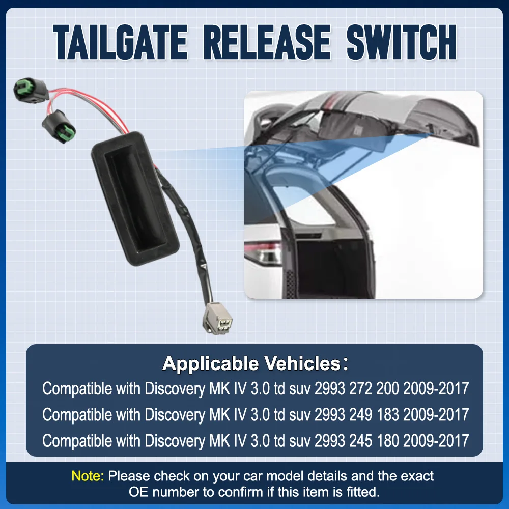 

Для Land Rover Discovery 3 4, замок задней крышки багажника, ручка открывания двери багажника, переключатель LR 015457 , ЛР 071910 , ЛР 073594 , ЛР 014482