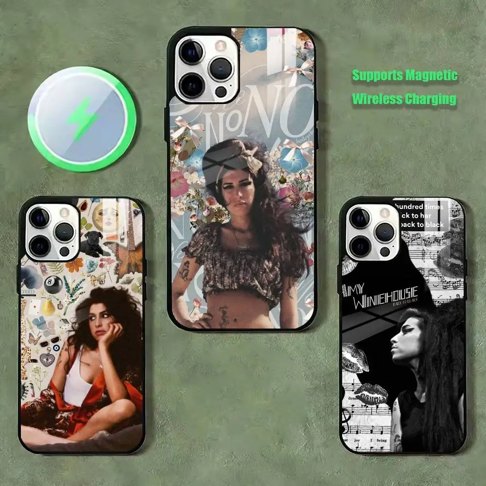 

Singer Rehab Amy Winehouse Phone Case For iPhone17,16,15,14,13,12,11 Plus,Pro Allows magnetic wireless charging