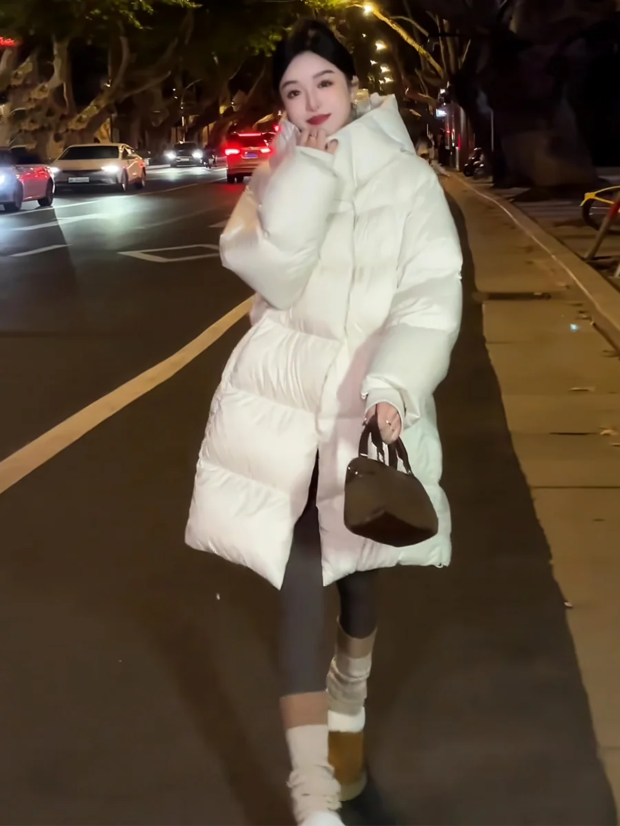 

Женская зимняя утепленная куртка-пуховик Cloud Feeling с капюшоном, средней длины, объемная, маленького размера, верхняя одежда