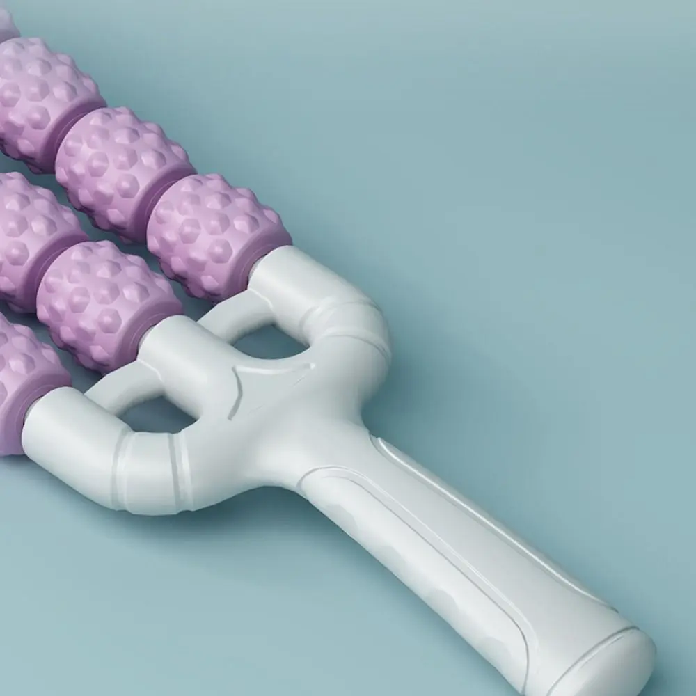 المحمولة ثلاثة صفوف منحني تدليك الأسطوانة اللياقة البدنية متعددة الوظائف اليوغا عصا تدليك الرياضة دائم فآسيا عصا الساعد