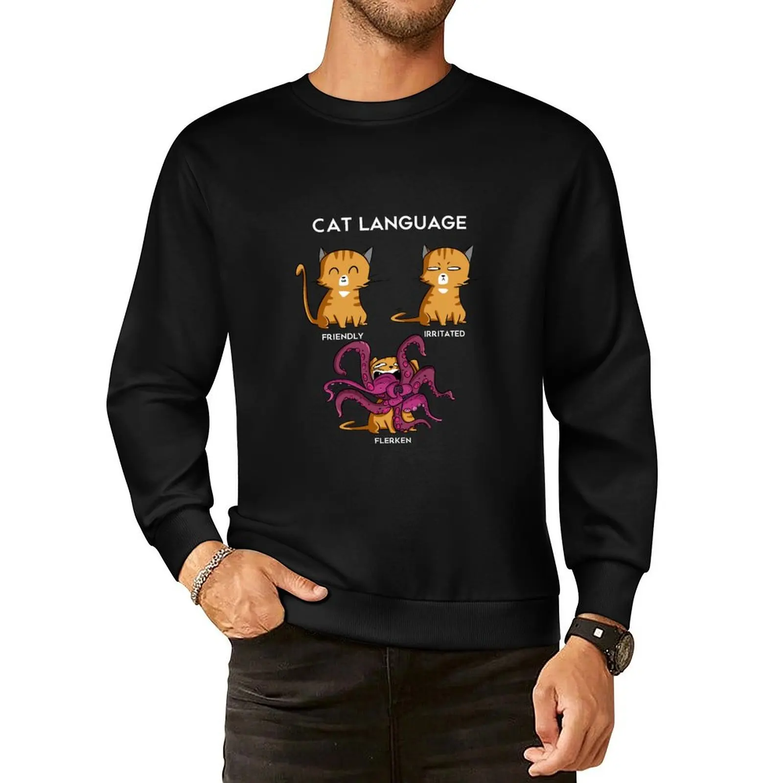 

Cat Language - Flerken Pullover Hoodie hooded shirt mens designer clothes hooded sweatshirt