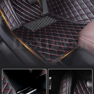 Personalisierte Bodenverzeichnisse Auto für Volkswagen VW Golf 4 5 6 7 8 Modelle von Teppichteppichzubehör Innenstil Hauptverkaufsteppichgolf 6 - №8