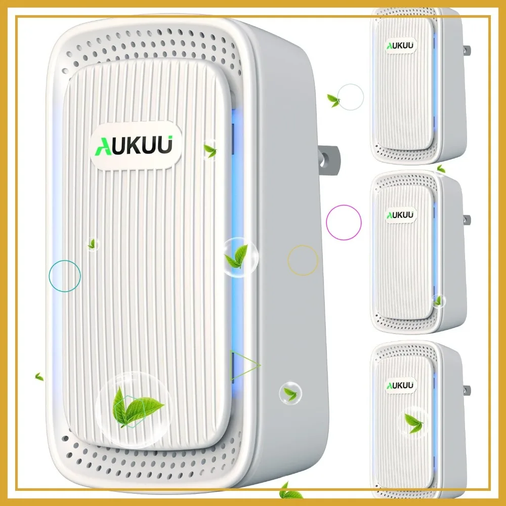 

4-Pack Plug-In Negative Ion Air Purifier - Quiet, Portable for Home, Office Odor & Dust Removal