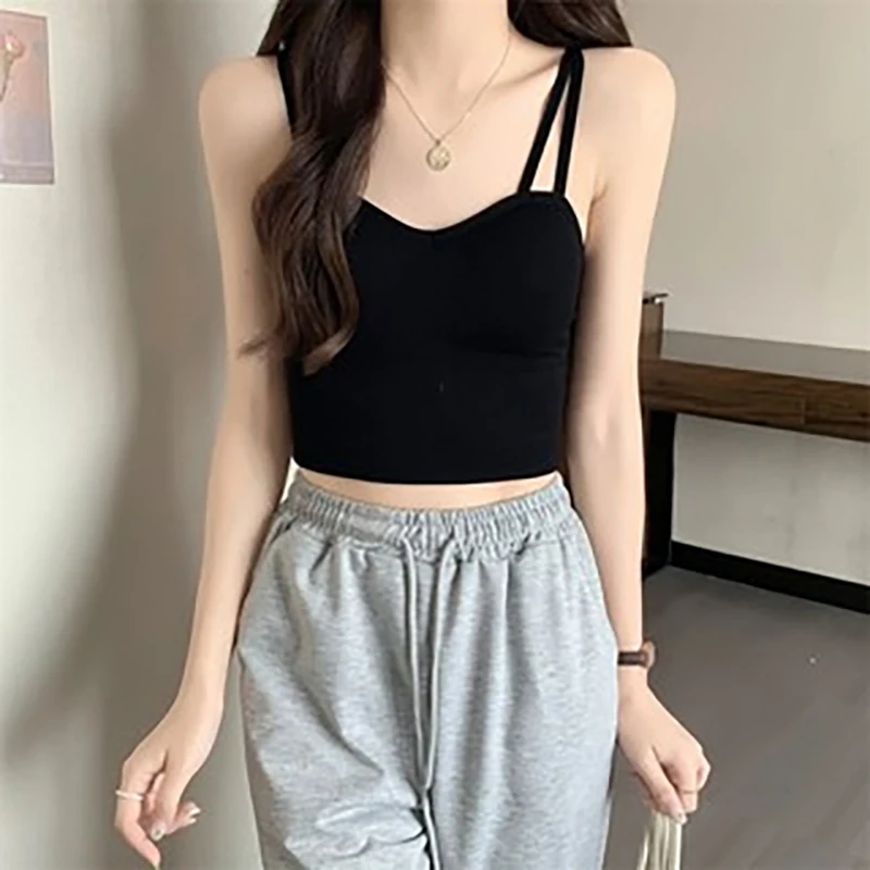 Women Tops Sexy Solid Color Top Fashion Sports Comfort Tank Up New Spring And Autumn Ourdoor Top Lingerie image 4