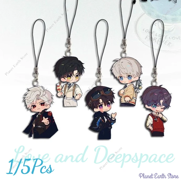 

Брелок в стиле аниме «Любовь и глубокий пространство» Sylus Rafayel Zayne Xavier Caleb, акриловый кулон для рюкзака, украшение, аксессуары