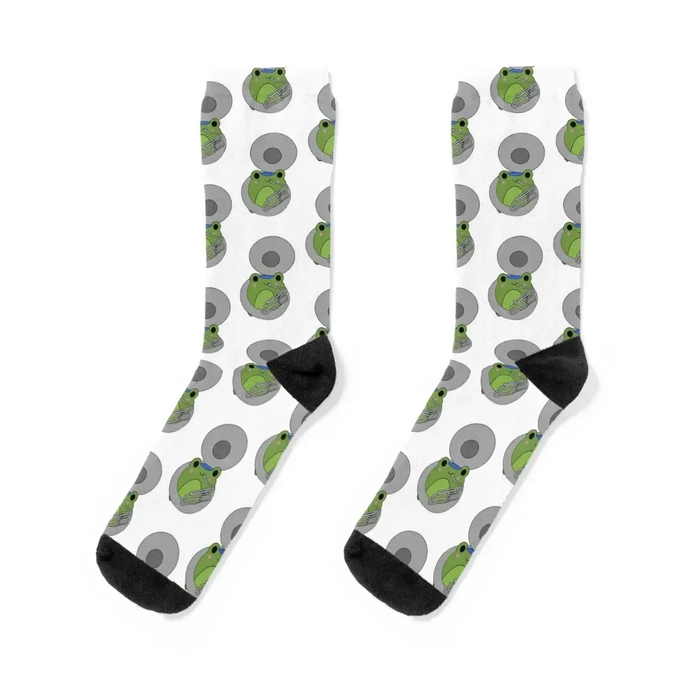 

Marching Sousaphone Froggie Socks Argentina gym Antiskid soccer Man Socks Women's