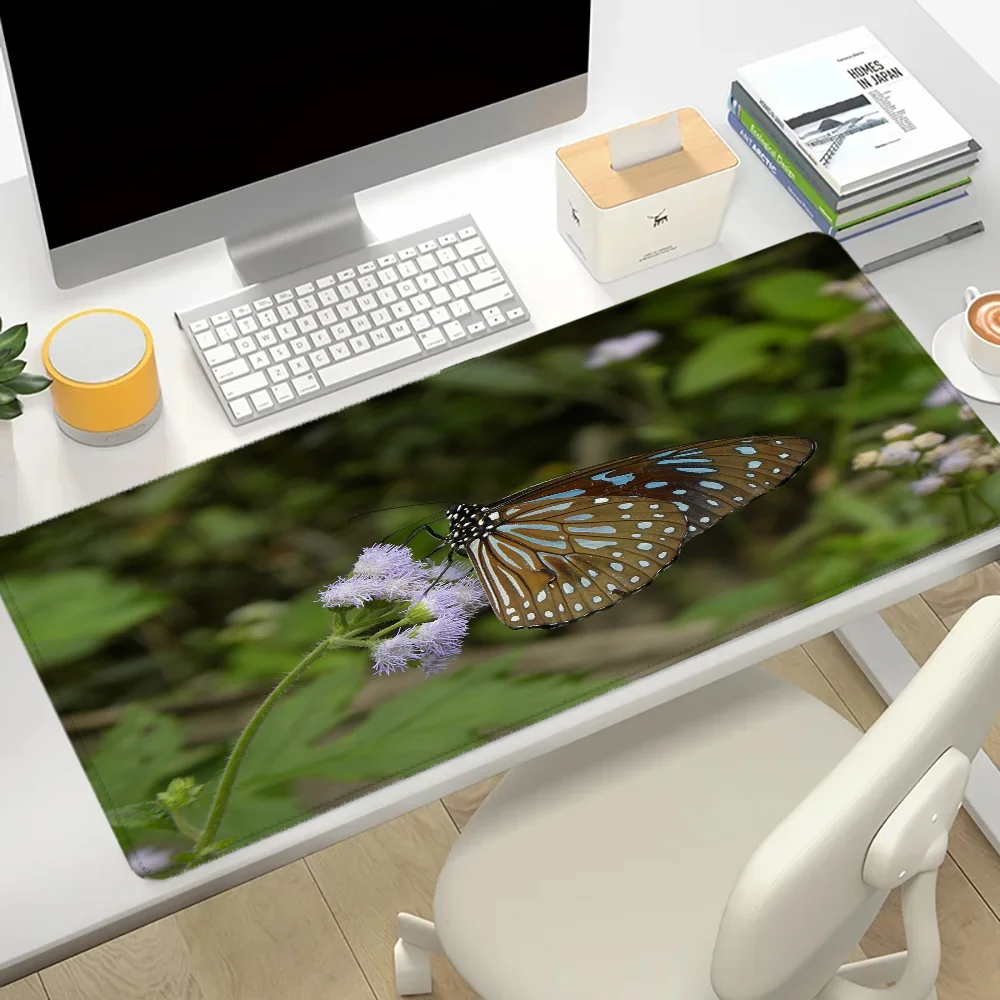 

Fashion Large Mouse Pad Gaming Accessories New Beautiful Butterfly Pc Cabinet Desk Mat Mousepad Gamer Computer Desks Keyboard