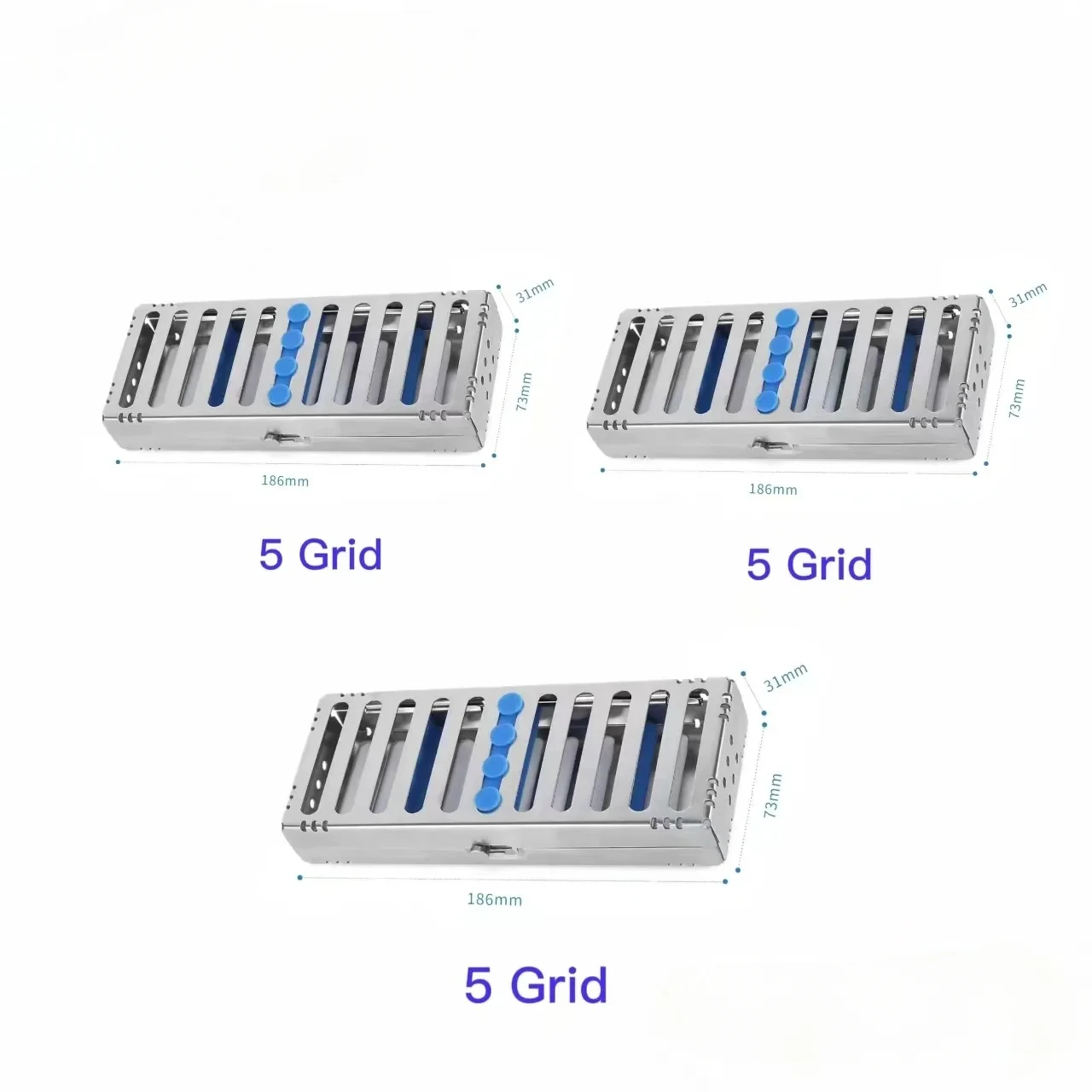 5/10/20 Dental Sterilization Rack Surgical Autoclavable Sterilization Box Dental Cassette File Burs Disinfection Tray Lab Tools - Image 4