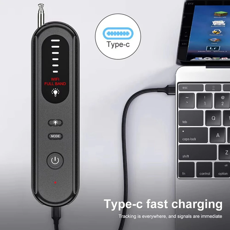 เครื่องตรวจจับอัจฉริยะ Anti- Car Tracker การฟังอุปกรณ์ความไวเครื่องสแกนสัญญาณไร้สายสําหรับ Home