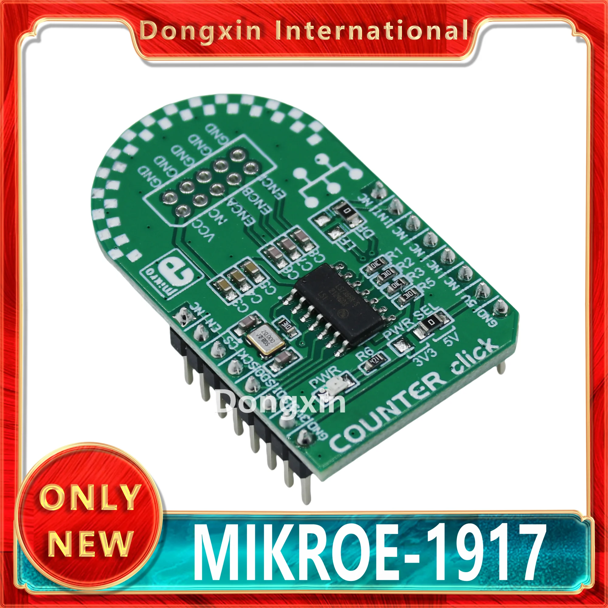 LS7366R module MIKROE-1917 COUNTER CLICK development board interface calculator counter