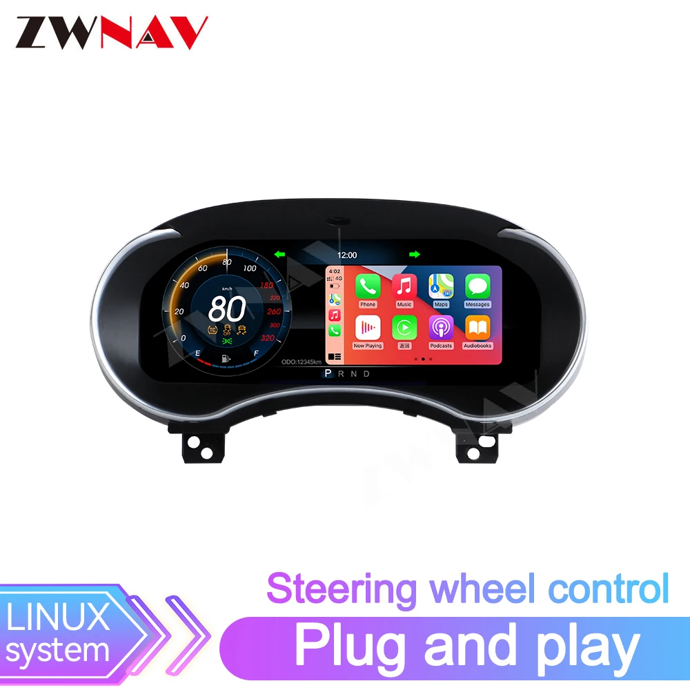 

ZWNAV 12,3-дюймовая автомобильная панель Linux, цифровая приборная панель для Jeep Grand Cherokee 2014-2018
