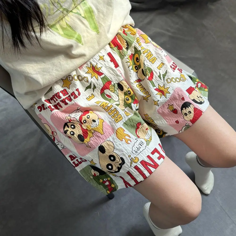 New Women's Shorts Crayon Shin-Chan Summer Clothesy 2K Girl Loose Casual Five-Inch Men's Sports Shorts Thin Versatile Home Pants