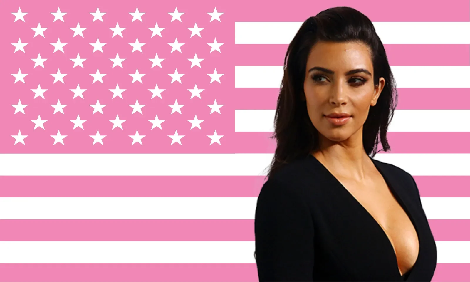 K-Kim K-Kardashians Pink American Flag Barber Shop Outdoor Decorations Garage Decoration for Bedroom Stuff Wall Art Tapestry