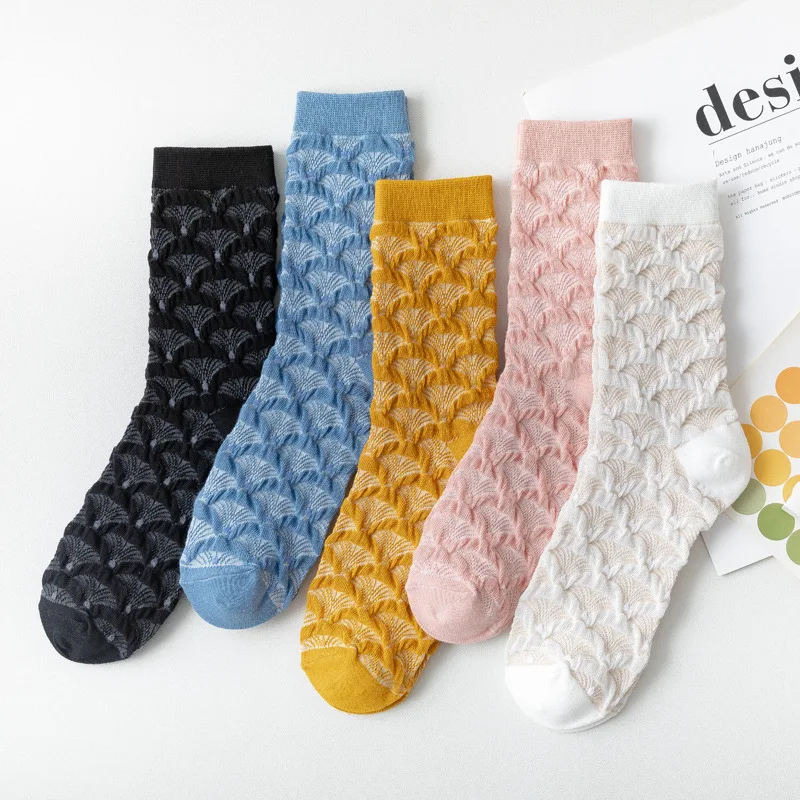 1Pair Japanese Korea Fashion Elegant Harajuku Retro Woman Floral Socks Vintage Novelty Ethnic Cotton Casual Cute Girls Funny Sox