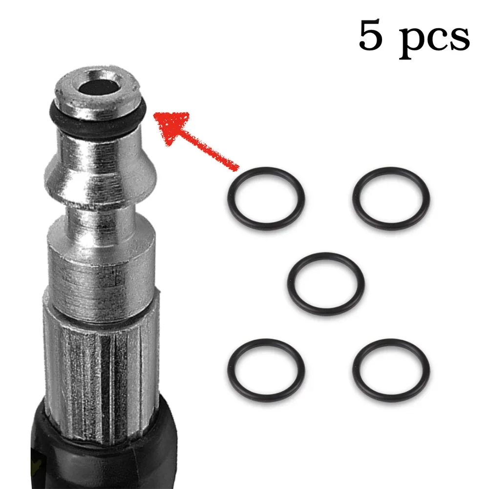 5pc O-Rings High Pressure Cleaning Hose Quick Release Hose Male To Trigger Plastic Replacement Spare Part Garden Tools