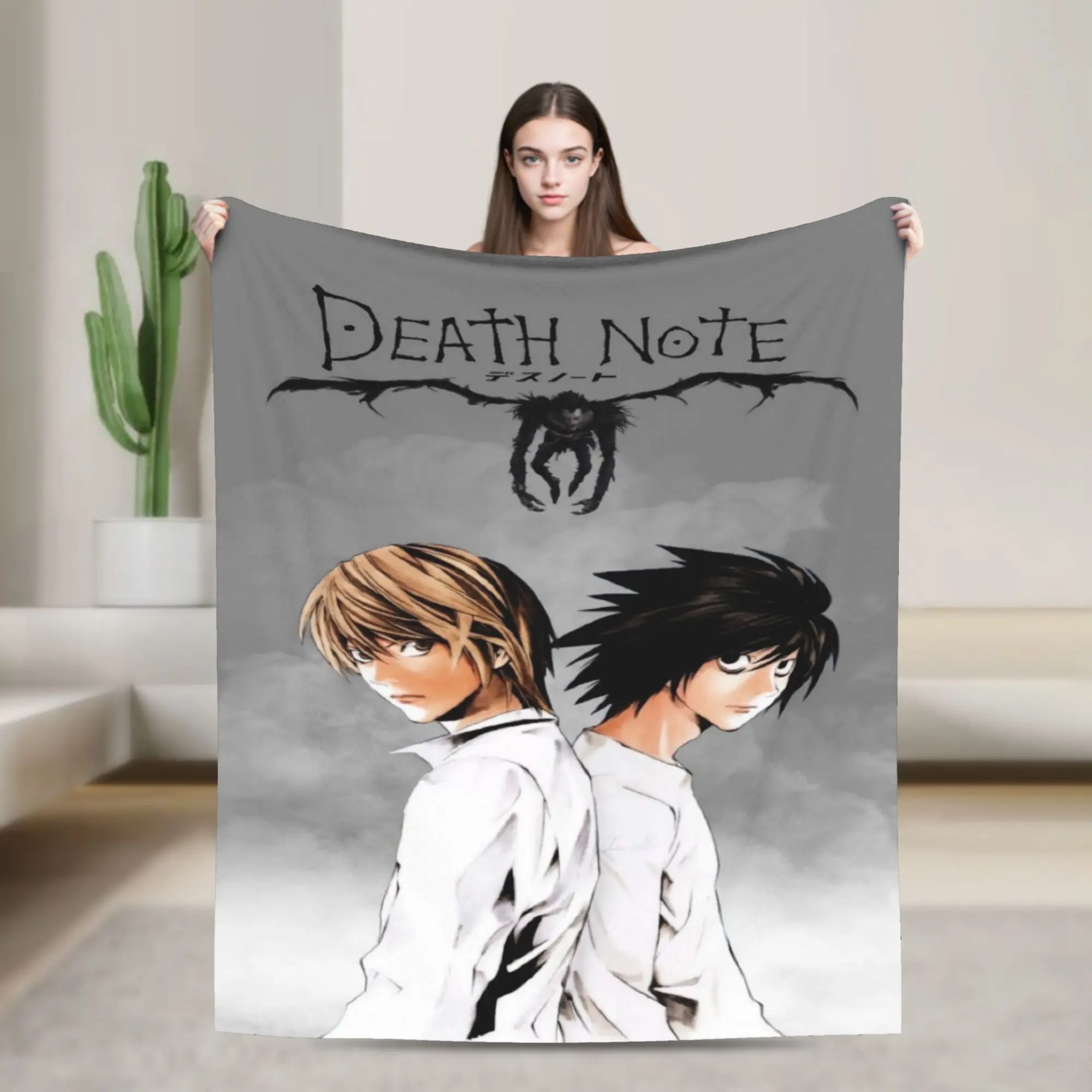 Comfort deaths notes anime catoon Blanket Merch Bedding Decorative  Throw Blankets Super Soft Velvet for Travel