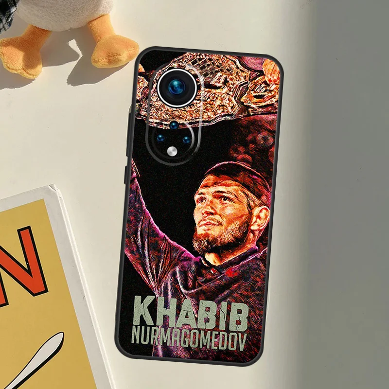 Khabib nurmagomedov Back Case For Huawei Honor 50 Lite 8X 9X 10i Nova 5T 9 P Smart 2021 P20 P40 P30 Pro Cover