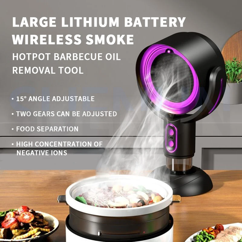 Desktop Exhaust Hood Barbecue Oil Smoke Machine Mini Kitchen Ventilator Portable Hot Pot Range Hood Mini Range Hood